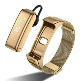 Relojes gfprdt 2 en 1 pulsera inteligente auriculares Bluetooth Respuesta Llame a Sports Heart Heart Monitor Monitor Mujeres Smartwatch 2023