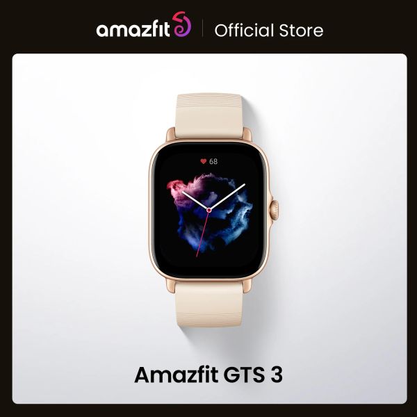 Montres Global Version Amazfit GTS 3 GTS3 GTS3 Zepp OS Smartwatch AMOLED Display 5 atm avec Alexa intégrée de montre intelligente pour Andriod