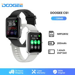 Horloges Global Version Doogee CS1 Smart Watch Fitness Tracker Smartwatch IP68 Waterdichte realtime hartslagmonitor 12 Sportmodi