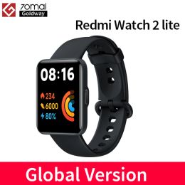 Montres Version mondiale Xiaomi Redmi Watch 2 lite montre intelligente Bluetooth 5.0 Mi bande 1.55 "HD GPS Smartwatch sang oxygène Sport Bracelet
