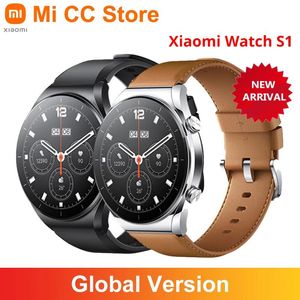 Montres Version mondiale Xiaomi montre S1 Bluetooth réponse appel Smartwatch 1.43 '' 60Hz écran de rafraîchissement sans fil charge GPS NFC Mi montre