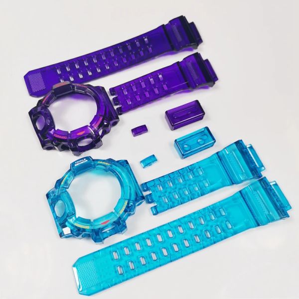 Montres vert Gw9400 bracelet de montre en caoutchouc de Silicone bracelet de montre Transparent housse avec outils vente en gros livraison directe