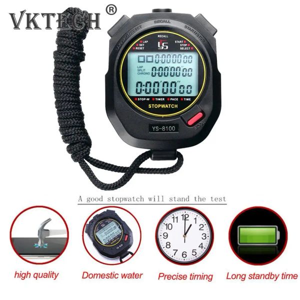 Montres Handheld Digital Stophatch Timer Chronograph Sports Training Trimer Stop Watter Outdoor Sports Running Chronograph Stop Watch