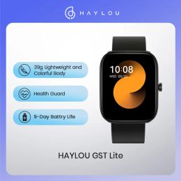 Bekijkt Haylou GST Lite Smart Watch voor mannen Women 1.69 "Grote display 30 Sport Modi SmartWatch 9 -daagse Battry Life Heartnate Monitor