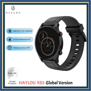 Montres Haylou RS3 LS04 Smartwatch Men Women Women Sport Fitness Bracelet Find Téléphone Spo2 Blood Oxygen Sleep Survering 5ATM Imperping GPS