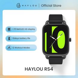 Montres Haylou RS4 Smart Watches Global Version Global Blood Oxygen Monitor 12 Modèles sportiels Heathers Sleep Monitor Sleat Warp Custom Watch