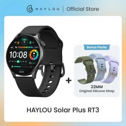 Montres Haylou Solar Plus RT3 Smart Watches Custom Watch Face Cartal Cate Monitor 105 Sport Modèles Bluetooth Appel téléphonique IP68 IPAPHER