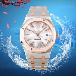 montres de haute qualité aaa fonctionnant automatique 8215 mouvement date hommes montres de luxe mode hommes pleine bande en acier mouvement à quartz horloge or argent loisirs montre-bracelet