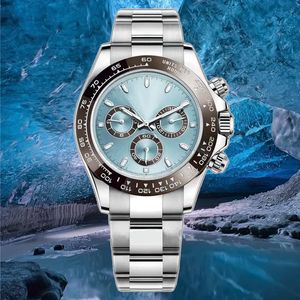 montres de haute qualité montre pour hommes designer mécanique 40mm sport décontracté saphir de luxe tout en acier inoxydable 904L cadran bleu étanche