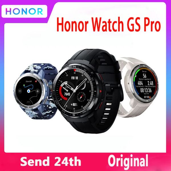 Montres Honor Watch GS Pro Smart Watch SmartWatch Surveillance de la fréquence cardiaque Bluetooth Call 5ATM Sports Watch for Men