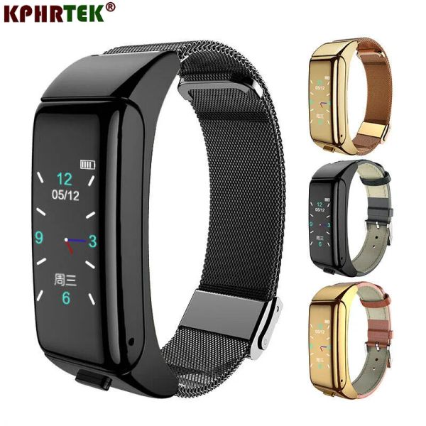 Montres Hot Sale B6 Smart Watch Sports Bracelet Twoinone Smart Bracelet avec casque sans fil Smartwatch Bluetooth compatible