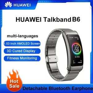 Montres Huawei TalkBand B6 Version mondiale originale appel écouteur Bluetooth Bracelet intelligent bracelets de sport écran LED tactile