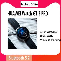 Relojes Huawei Watch GT 3 Pro Bluetooth Smart Call Watch Ejercicio Monitoreo de frecuencia cardíaca ECG Detección de oxígeno de sangre Buceo NFC