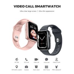 Montres HW13 Children 4G Watch Smart Watch SOS GPS Location Tracker Sim Carte Video Camera Camerie Plee-FlashProofing Kids Smart Watches