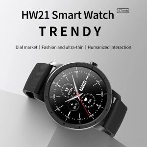 Bekijkt HW21 Low Power Smart Watches for Men Heart Rate Health Monitoring Smart Watch Men's Fashion Sports Watch 2023 Nieuwe Reloj Hombre