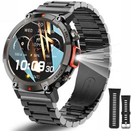 Regarde Imosi Hot Outdoor Smart Watch Men avec une pression artérielle de fitness à lampe de poche IP67 IP67 SmartPracte étanche pour Android