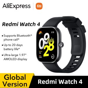 Horloges in voorraad wereldwijde versie Redmi Watch 4 Smart Watch Ultra Large 1,97 '' AMOLED Display 20 Days Battery Life Support 5system GNSS