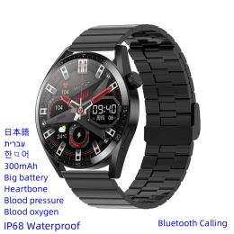 Montres IP68 Sports imperméables montre des hommes Smart Watch Watch Femmes NFC Bluetooth Call Fitness Tracker Blood Oxygen Monitor 390 * 390 IPS HK3PRO