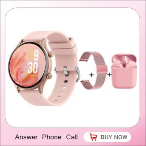 Bekijkt Ivanony Smartwatch voor vrouwen Antwoord Dial Call 1.39inch Volledig touchscreen Aangepaste foto Voice Assistant Fitness Polshorwatch 2023