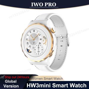 Horloges iwo Pro 2022 HW3 Mini Smart Watch Women Nieuw 360*360 Bekijk NFC Bluetooth Call Music Playback Heart Rate Monitor SmartWatch PK GT3