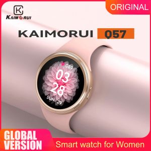 Bekijkt Kaimorui Q57 Smart Watch Women Diy Dial Hart Rate Blood Pressure Monitor Fitness Tracker Women SmartWatch 2022 voor Android iOS