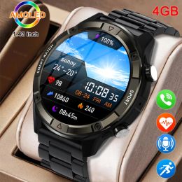 Montres KAVSUMI 4G RAM 466 * 466 Écran SmartWatch Hommes Toujours Afficher L'heure Bluetooth Appel Musique Locale Sport Smartwatch Pour Android iOS Horloge