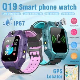 Bekijkt Kids Smart Watch 2/4G Sim Card LBS Tracker SOS Camera Kinderen Mobiele telefoon Voice Chat Math Game Flashlight Kids Smart Watch Sim