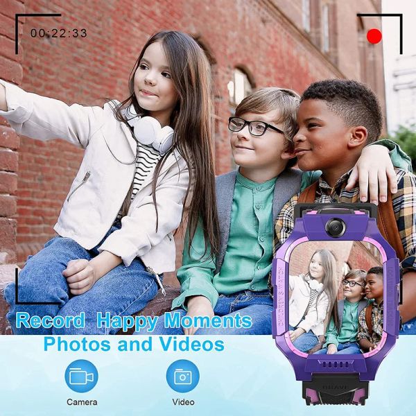 Regarde les enfants smart watch gps tracker kids watch wse cellule wseprofproof vidéo appel vidéo à télécommande GPS prend en charge plusieurs langues