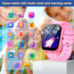 Regarde les enfants qui regardent la musique de la lampe de poche 22 jeux regarder le podomètre Habit suivi des enfants smartwatch garçons filles cadeaux appelle horloge