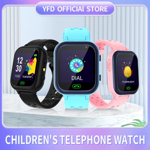 Montres Kids Smart Watch Carte Sim Voppe Téléphone Smartwatch pour les enfants