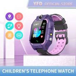 Bekijkt kinderen Smart Watch waterdichte IP67 SOS Antilost Telefoongesprek Baby 2G Sim Card Locatie Tracker Smartwatch For Children cadeaus