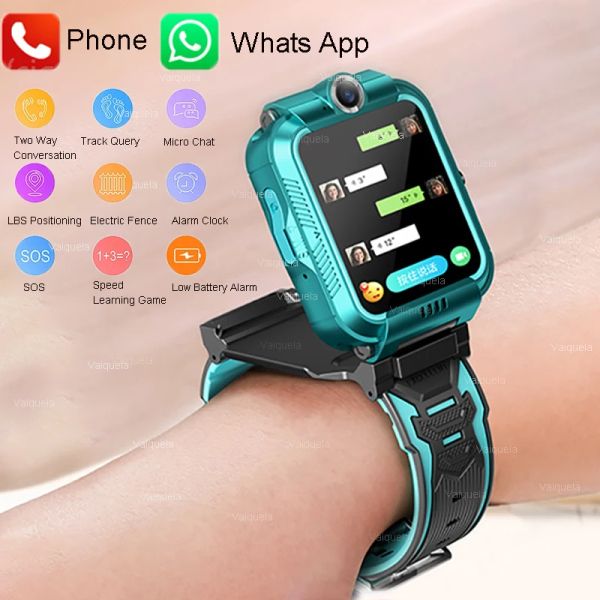 Regardez les enfants Smart Watch Imperproproof IP67 SOS ANTILLOST CALL WORT avec SIM Card Location Tracker Smartwatch pour les cadeaux pour enfants