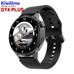 Bekijkt Kiwitime DT4 Plus Smart Watch Men Women SmartWatch NFC 1,36 inch Round Watches 280MAH Batterij ECG Voice Assistant