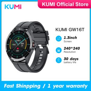 Montres KUMI GW16T hommes montre intelligente Sport Fitness moniteur de fréquence cardiaque IP67 étanche plein écran tactile Smartwatch pour téléphone Android ios