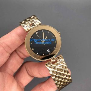 Relojes famosos famosos dorado moderno Qaurtz Fashion Gold Watch Ladies Casual Sport Watch 34mm Quality250s
