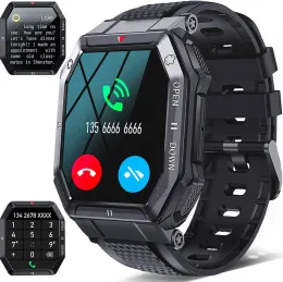 Horloges LEMADO slimme horloges voor mannen Beantwoorden en bellen K55 Smartwatch 350mAh batterijduur fitness sporthorloges voor Android iOS