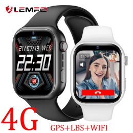 Horloges LEMFO 4G GPS kindersmartwatch voor jongensmeisjes met SOS WiFi Simkaart LBS Locatie Camera Video-oproep K20 smart watch 1000mAh batterij