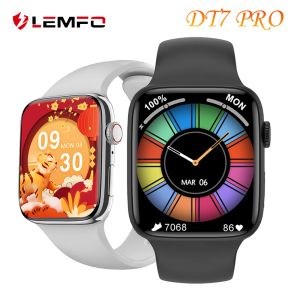 Montres Lemfo DT7 No1 Wireless Smart Watch Men Men 2022 Bluetooth Call GPS Tracker 1,9 pouce grand écran Women Smartwatch pour Android iOS