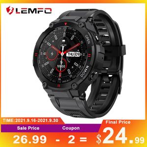 Watches LEMFO K22 Smart Watch men Bluetooth Call Customized Dials Smartwatch 2022 400mAh Battery Sport Fitness Tracker VS t rex pro