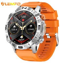 Horloges lemfo k59 amoled smartwatch heren bluetooth call outdoor sport waterdicht smart horloge 2023 1,43 inch 466*466 HD -scherm voor Android