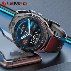 Montres LEMFO LEM16 montre intelligente hommes 4G Signal Android 11 Wifi Bluetooth connexion lecteur multimédia fréquence cardiaque Smartwatch 6G RAM 128G ROM