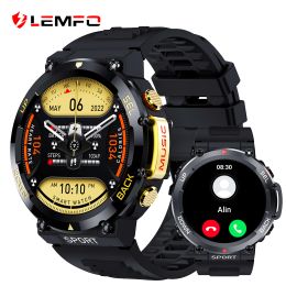 Montres LEMFO montres intelligentes pour hommes IP68 étanche Bluetooth appel LF33 montres de sport 400 mah smartwatch 1.39 pouces 360*360 HD PK TRex 2