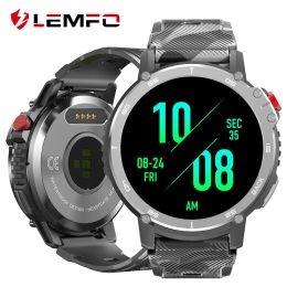 Montres lemfo montres intelligentes pour les hommes IP68 IP68 APPLICATION ROM 4G ROM Connexion Bluetooth Headphones 7 jours Life de batterie C22 Smartwatch 2023