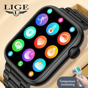 Montres LIGE 2022 IWO série 8 montre intelligente hommes Bluetooth appel fréquence cardiaque pression artérielle femmes Smartwatch pour Apple téléphone PK X8 I7 montre