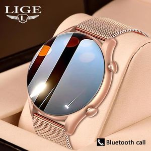 Montres LIGE 2022 nouvelle montre intelligente hommes cadran personnalisé Bluetooth réponse appel montres femmes fréquence cardiaque étanche Smartwatch pour Android IOS