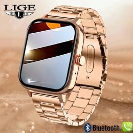 Relojes LIGE 2023 Bluetooth Call Smart Watch Hombres 1.69 pulgadas Full Touch Sport Fitness Watch Frecuencia cardíaca Impermeable Hombres Smartwatch Mujeres + Caja