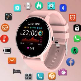 Bekijkt Lige 2023 Men Smart Watch Ladies HD Full Touch Sports Fitness Watch Waterdicht voor Android iOS Call Reminder SmartWatch Female