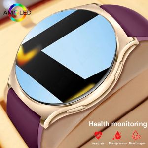 Relojes lige amoled smart watch ai voice woman sport fitness bluetooth llamado impermeable pulsera rastreador de frecuencia cardíaca para damas de relojes inteligentes