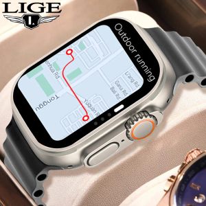 Bekijkt Lige New Bluetooth Call Smart Watch NFC Sports Tiktok Control Voice Assistant Waterproof SmartWatch voor Android Apple Call Watch