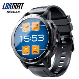 Regarde Lokmat Appllp 7 Android Smart Watch 4G Network Dual System Relogio masculino wifi gps smartwatches Men1,6 pouces